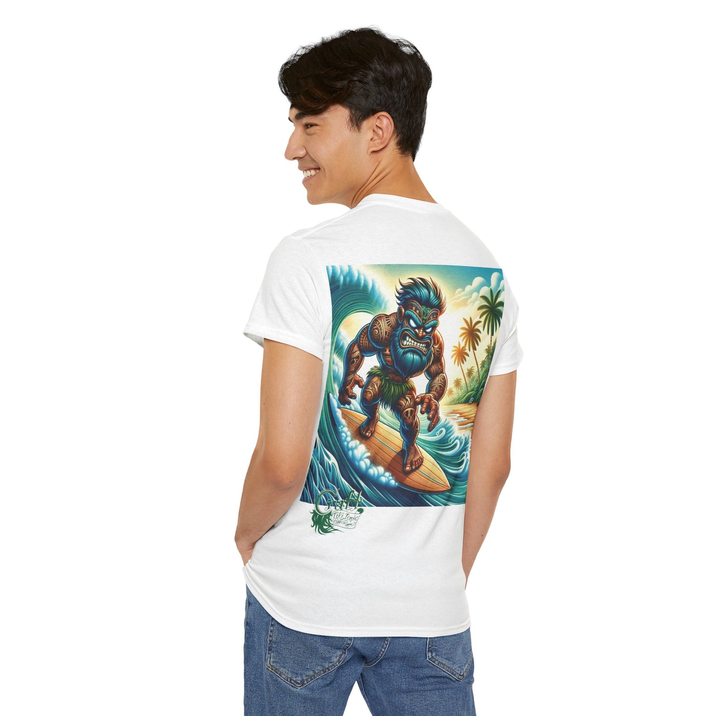 Surfer Tiki Tonic Bay Rum T-Shirt