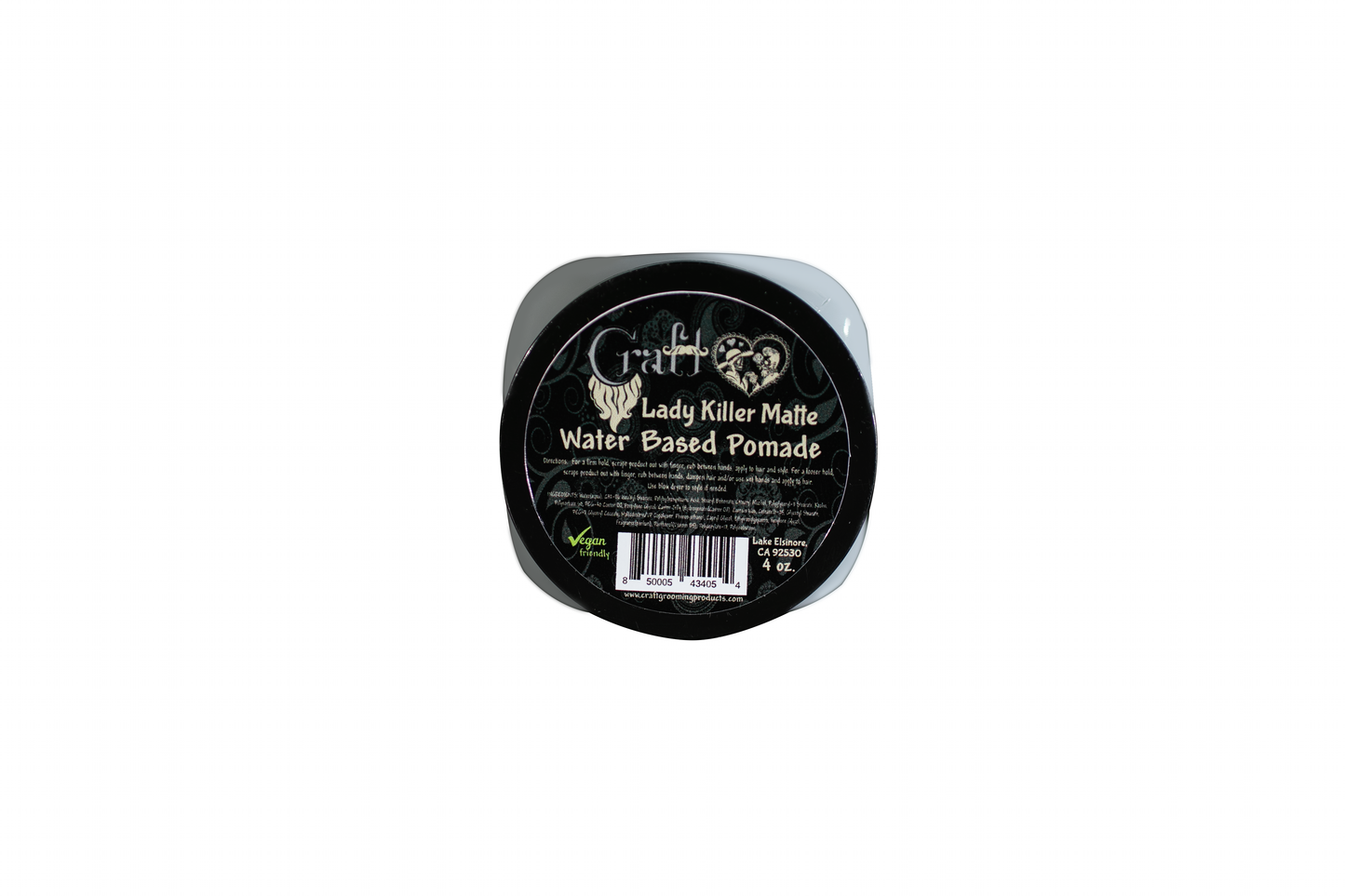 4 oz. Matte Water Based Lady Killer Scent Pomade