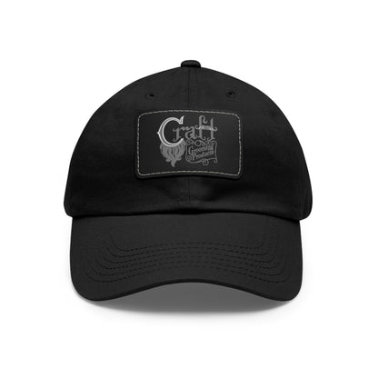 Dad Hat with Leather Craft Patch