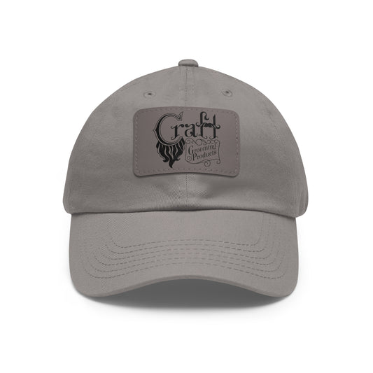 Dad Hat with Leather Craft Patch