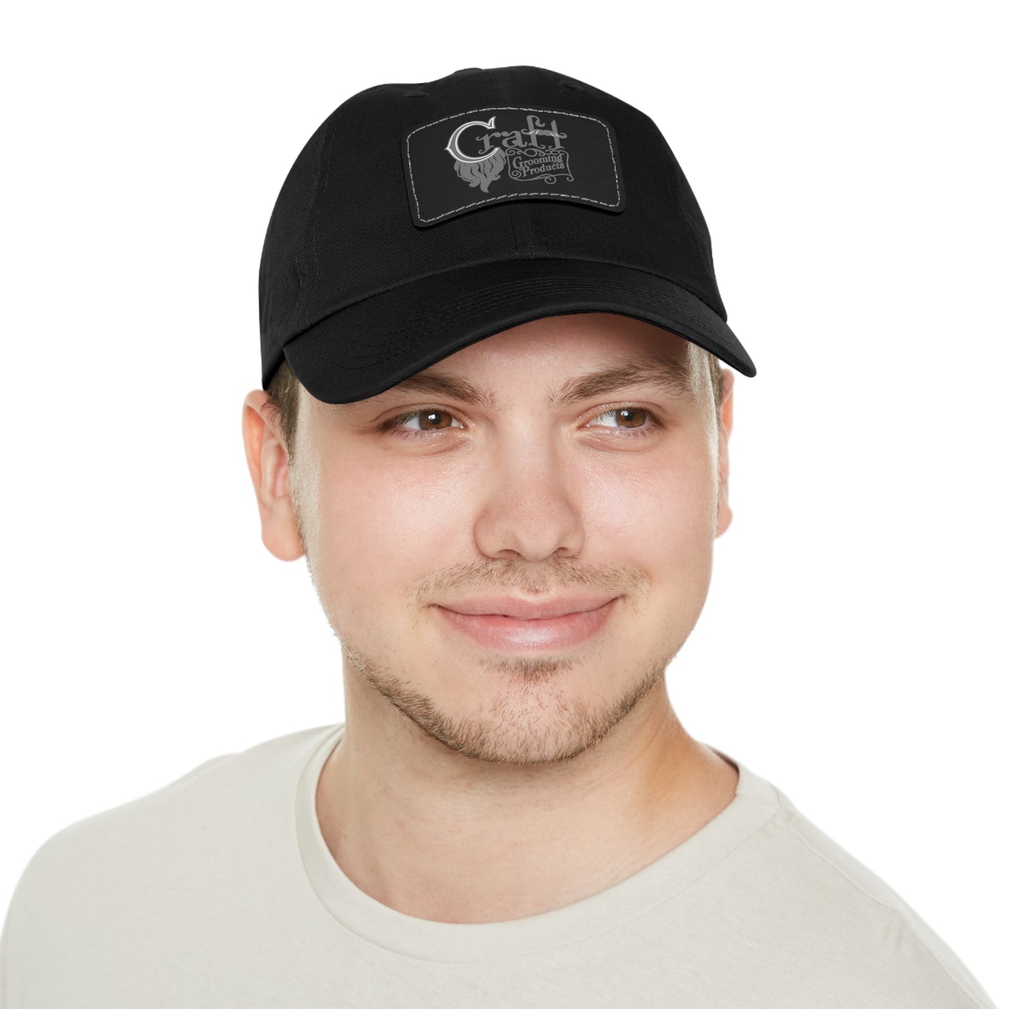 Dad Hat with Leather Craft Patch