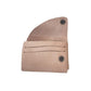 Leather card wallet with wood comb