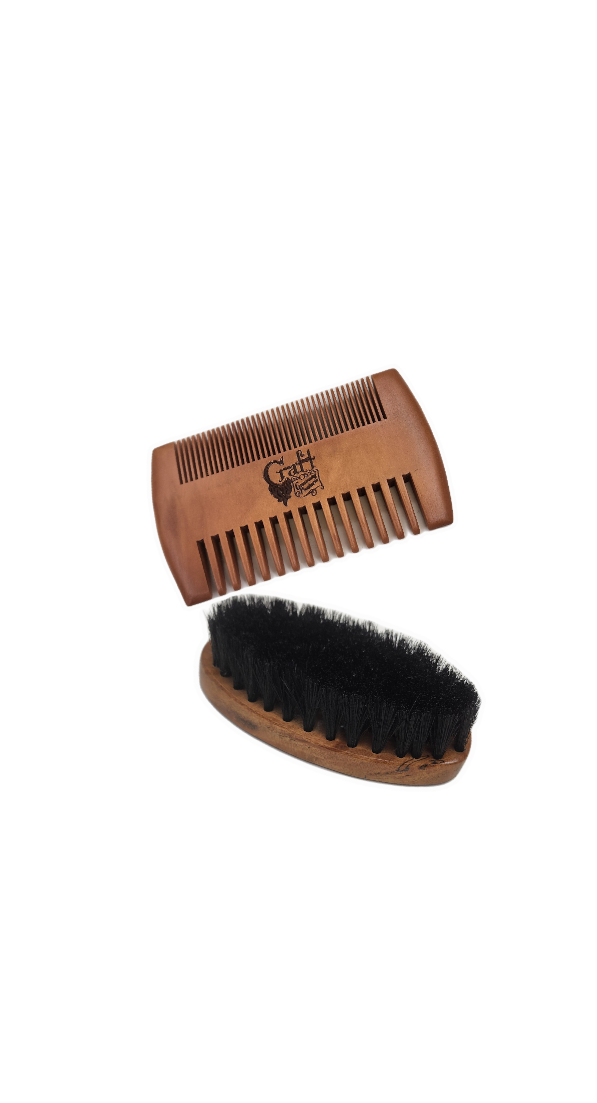 Boar Bristle Brush & Wood Comb box set